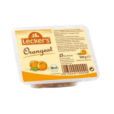 Kandírozott narancshéj BIO 100g Lecker's