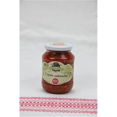 Zakuszka csípős BIO 340g Virágoskút